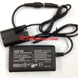  BỘ CẤP NGUỒN NGOÀI CANON ACK-E6 SLR 5D3 5D2 7D 6D 60D EXTERNAL POWER ADAPTER 