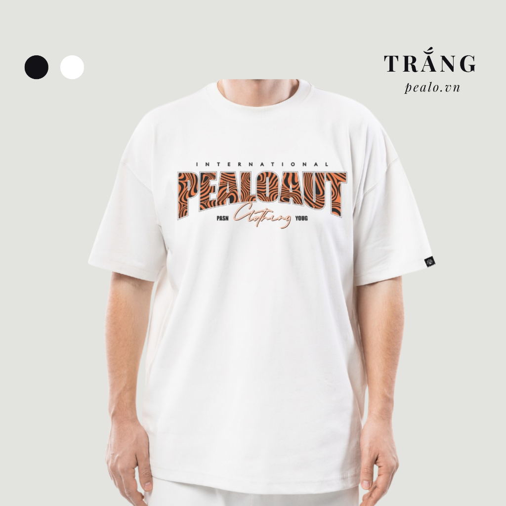 Áo Thun Unisex PEALO ZEBRA áo phông nam nữ basic cotton 4 chiều cao cấp