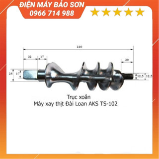 Trục xoắn máy xay thịt đài loan ats aks ts-12