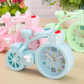 Đông Hồ Báo Thức Để Bàn Hình Xe Đạp Nhiều Màu dong ho bao thuc de ban