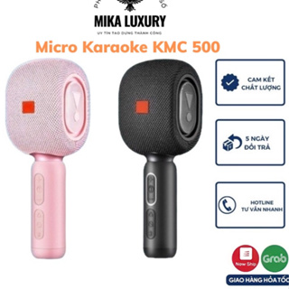 Micro Hát Karaoke Bluetooth KMC500 Phiên Bản Thần Tượng, Kèm Loa Cao Cấp