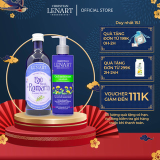 Combo gel rửa mặt trẻ hóa da 200ml và toner hương thảo 200ml christian lenart