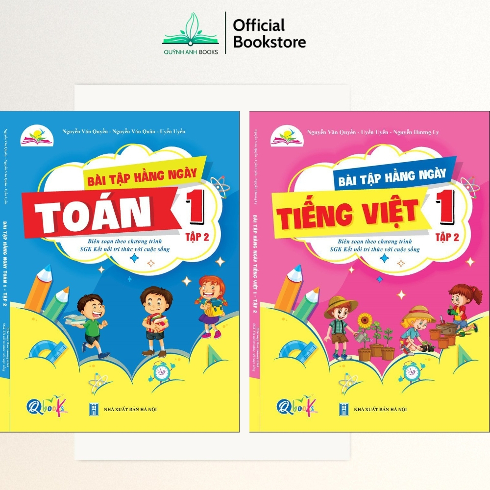 Sách - Combo Bài Tập Hàng Ngày Toán Và Tiếng Việt Lớp 1 Bộ Kết Nối Tri Thức Với Cuộc Sống Tập 2 ( 2 Cuốn )