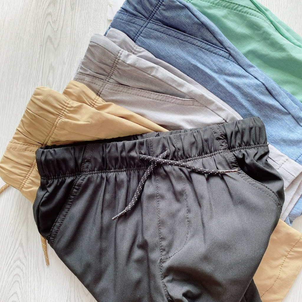 P201 Quần short bé trai hàng VNXK dây rút thật size 5-18T