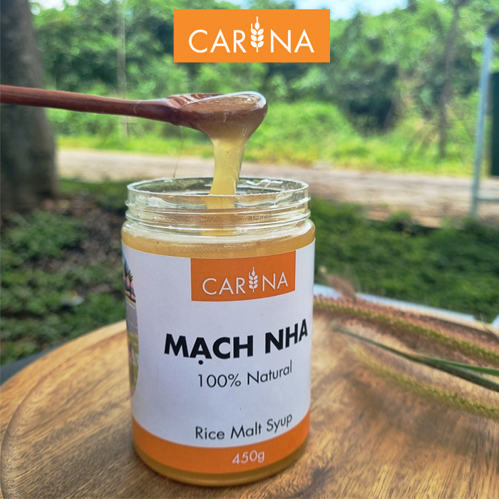 Mạch nha đường CARINA 100%Natural, Handmade, vị ngọt thanh từ Mộng Lúa & Nếp dùng thay thế cho đường, làm bánh, kẹo