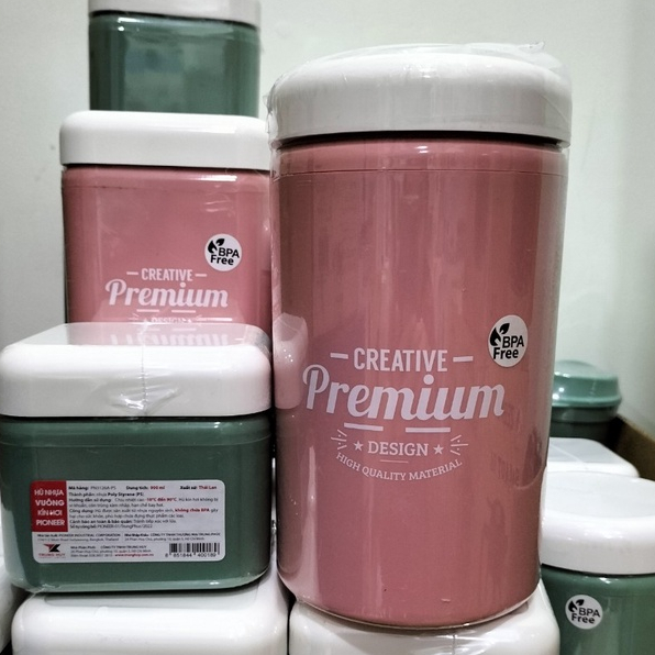 Hộp nhựa tròn kín hơi Pioneer 1700ml - PN3133A-PS hàng nhập khẩu Thái Lan