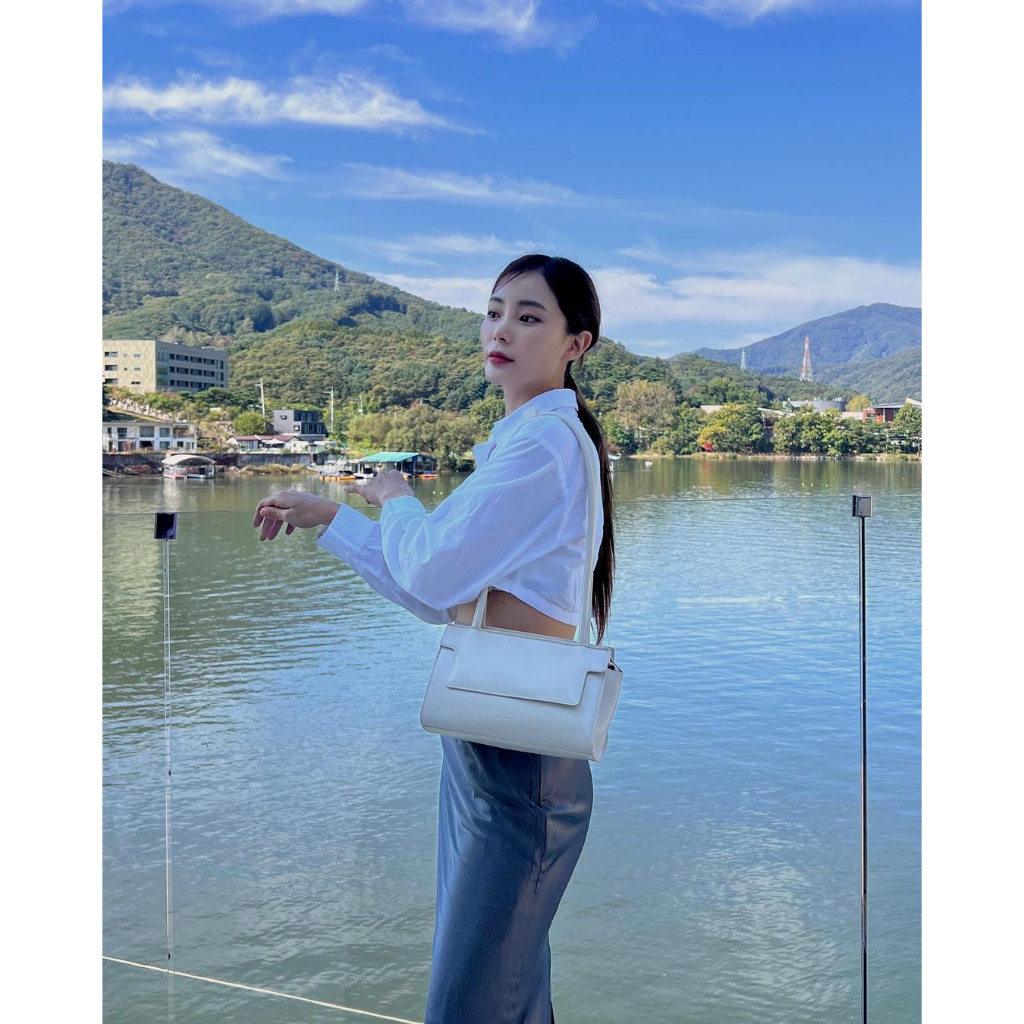 Túi xách FindKapoor MARTY BRICK 24 - Ivory