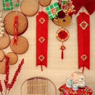 Mành tre trang trí tết kích thước 1.5 cao 2 hàng mới chất lượng cao