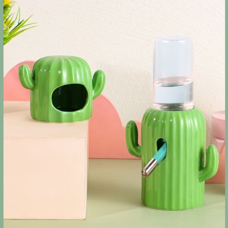 Trọn bộ đồ dùng Xương Rồng cho hamster xinh xắn
