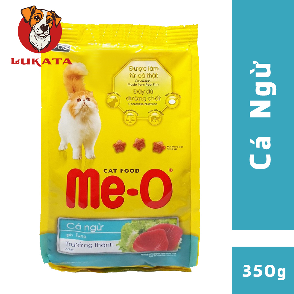Thức Ăn Cho Mèo Lớn Me-O Cá Ngừ 350g - Hạt Cho Mèo Me-O - LUKATA