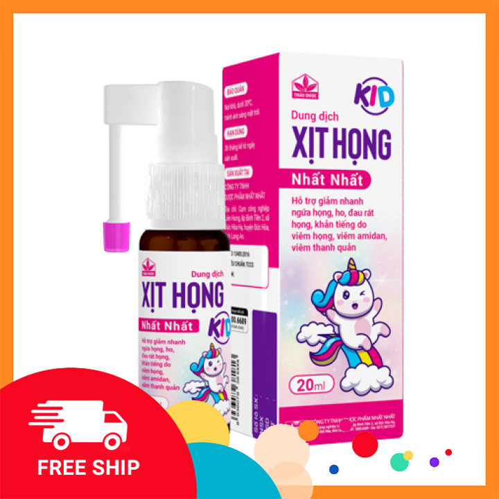 Xịt Họng Nhất Nhất - Giúp Giảm Ho, Giảm Đau Rát, Ngứa Họng - Chai 20 ml