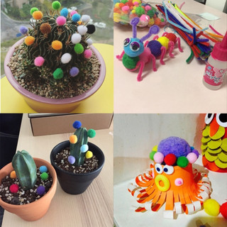 Hạt bông Pom pom 2 và 2.5 cm