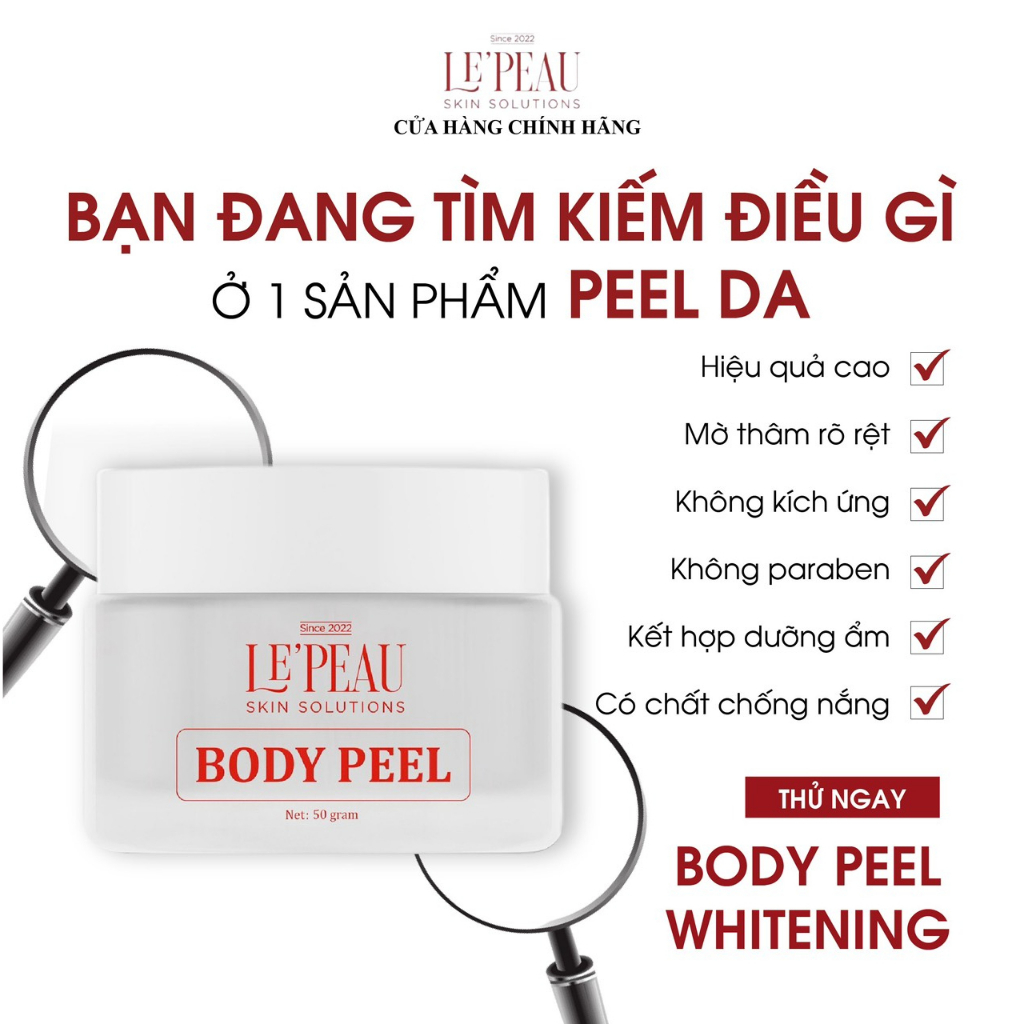 [Che SP] Peel nách retinol, peel body trắng da mờ thâm, dưỡng trắng, kem dưỡng ẩm tái tạo da hiểu quả 50g | BigBuy360 - bigbuy360.vn