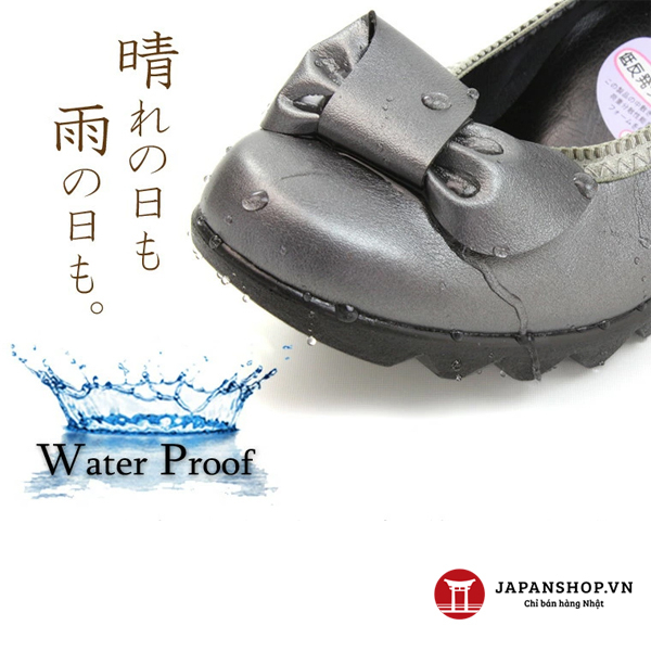 Giày da nữ 4,5cm Kosu 39050 da mềm, siêu nhẹ, chống thấm nước chính hãng Nhật Bản