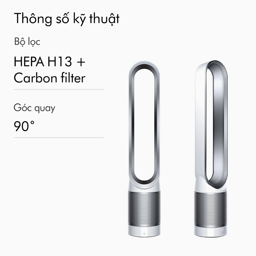 Máy lọc không khí Dyson Pure Cool ™ Tower TP00 (Trắng/Bạc)