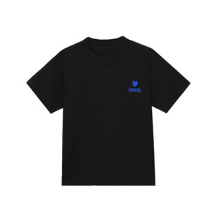 Áo phông baby tee MONÁ - BLUE ĐEN