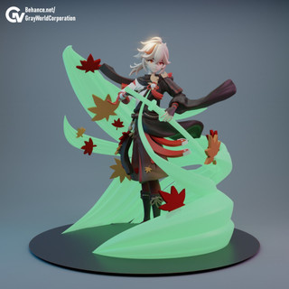Mô Hình Kaedehara Kazuha Genshin Impact Bằng Chất Liệu Nhựa Resin - Cao 22 cm