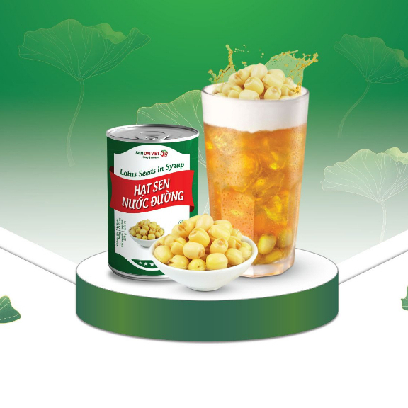 Hạt Sen Nước Đường- Sen Đại Việt- Thơm Ngon- Lon 460g