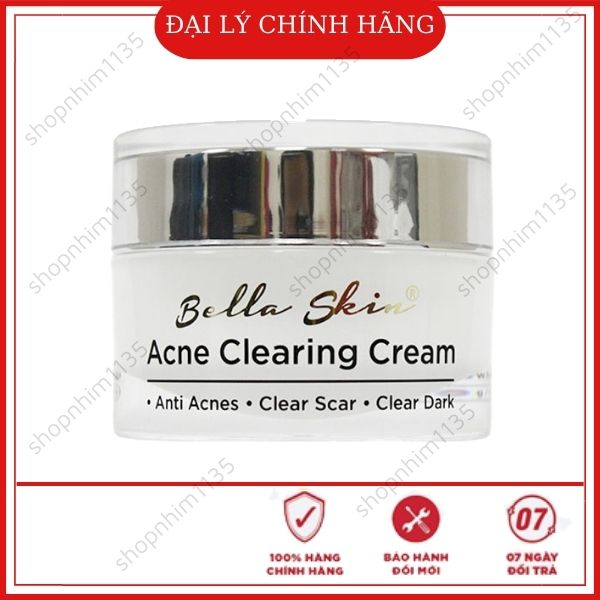 Kem làm giảm mụn Bella Skin Acne Clearing Cream 20gr