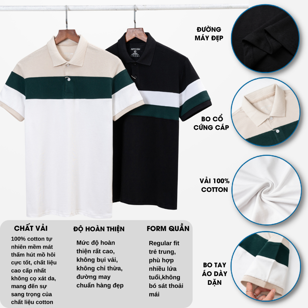 [NEW giảm 30k COOP30K] Áo polo nam cổ UGO Black chất 100% cotton thấm hút mồ hôi tốt mặc mát form regular fit thoải mái