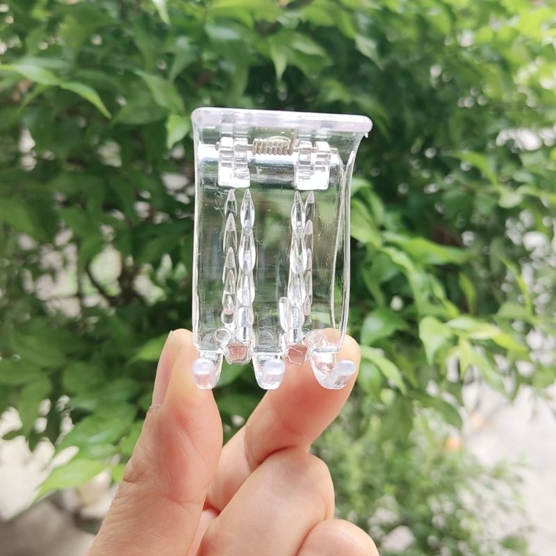 Vỉ kẹp càng cua 5 răng màu nhám nhựa dẻo đẹp