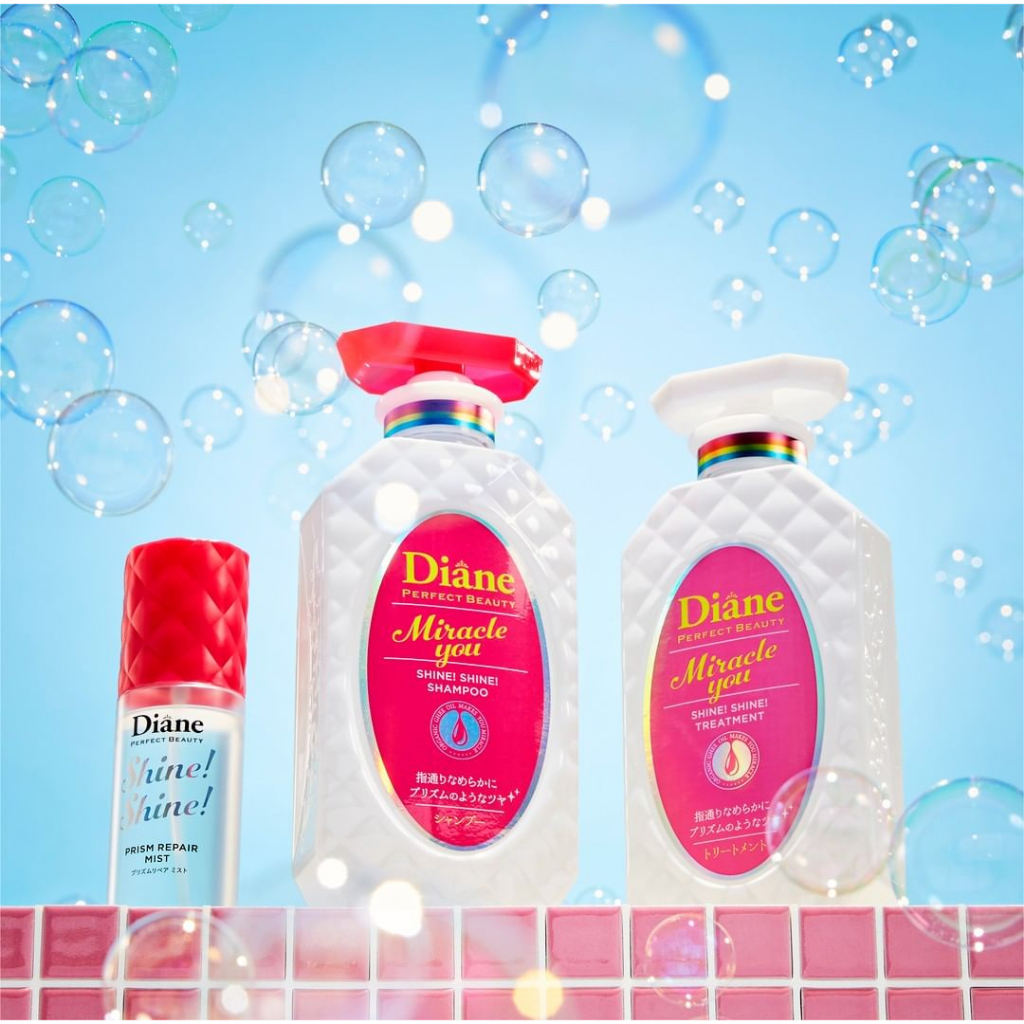 Dầu gội phục hồi sáng bóng dành cho tóc nhuộm tẩy Diane Miracle You Shine Shine Shampoo & Treatment 450ml