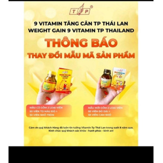 Vitamin Tăng Cân TP Thái Lan (Có check mã vạch- Cam kết hàng chính hãng)