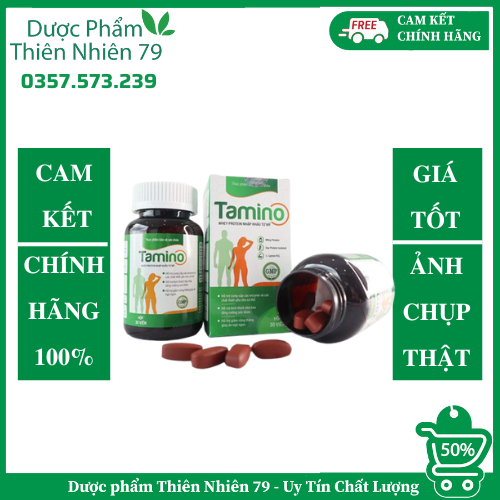 Viên Uống Hỗ Trợ Tăng Cân Hiệu Quả  Giữ Dáng Tamino - Hộp 30 Viên