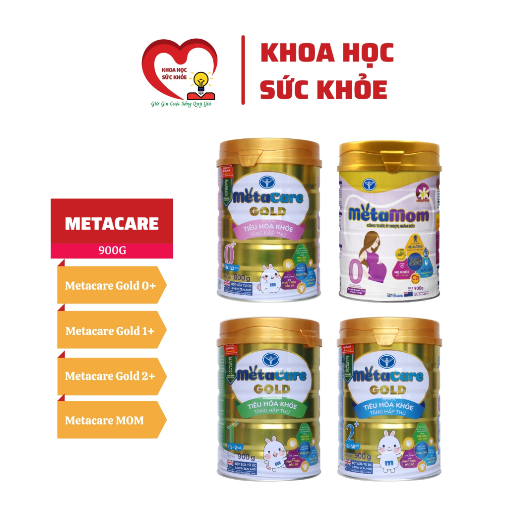 Sữa MetaCare 1 2 3 4 900G - Hỗ Trợ Phát Triển Não Bộ Tiêu Hóa Khỏe Hấp Thu