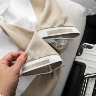 Áo Polo Beige Block Raglan 