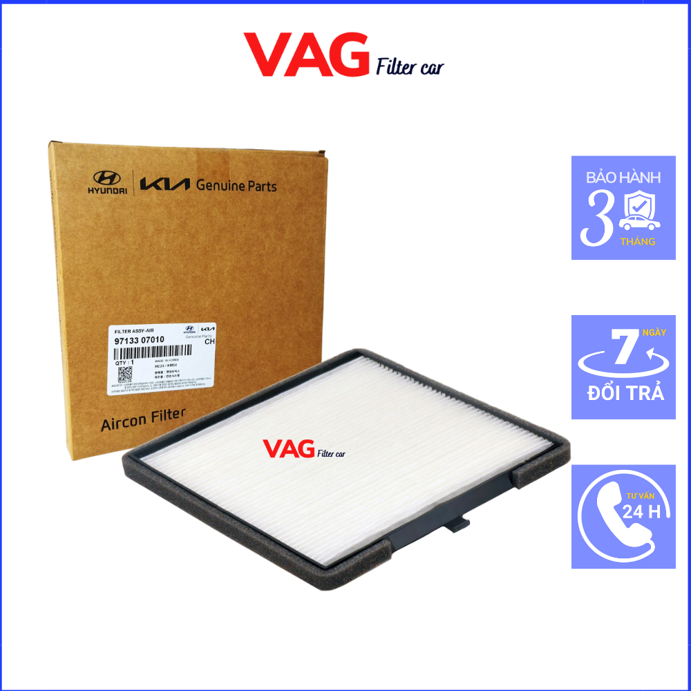 Lọc gió Điều Hòa I10, Lọc gió điều hòa Kia Morning Có 2 Phân Loại Hàng chính hãng Và PMC Hàn quốc