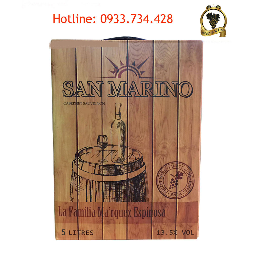 Vang Bịch Chile San Marino 5 Lít & 3 Lít