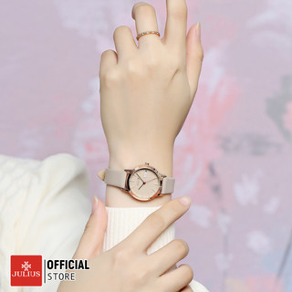 [Julius Official] Đồng hồ nữ Julius JA-1375 dây da