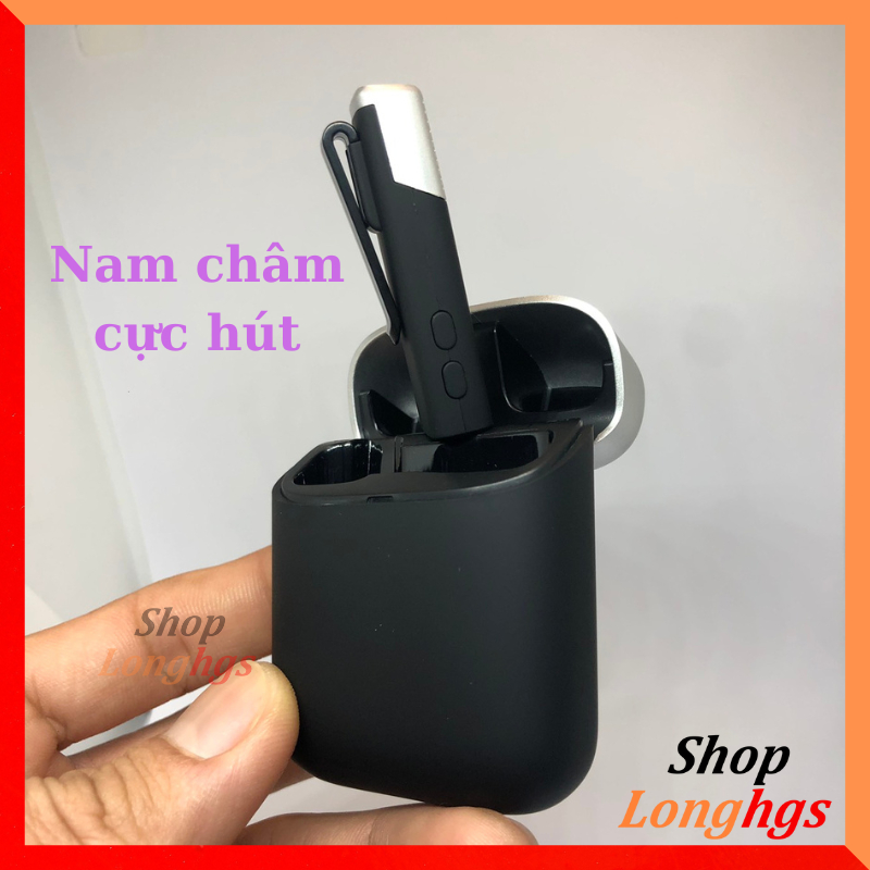 Mic thu âm cao cấp có hộp sạc không dây cài áo. Thu âm, lọc tiếng ồn, thích hợp livestream, quay video, làm vlog,...