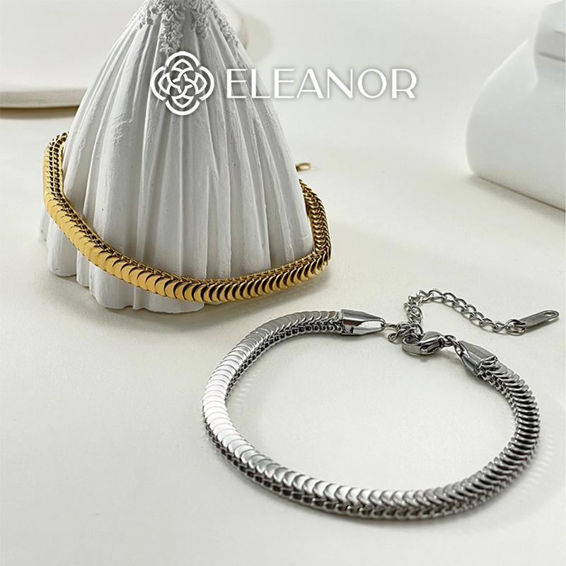 Vòng tay nữ titan Eleanor Accessories thiết kế ngách basic phụ kiện trang sức 5152