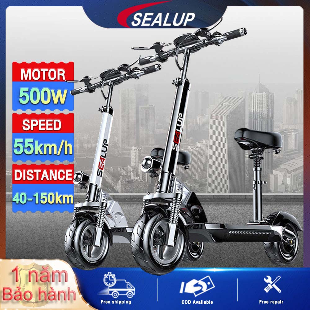 『bảo hành 1 năm』SEALUP XLP-Q8 xe điện 400w/500w có thể gấp lại xe điện mini chống thấm nước IP54 Tốc độ tối đa 45-55km/h
