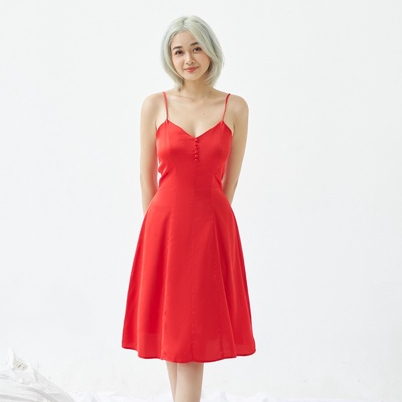 VIBES Váy ngủ lụa cao cấp Candy Lady Dress