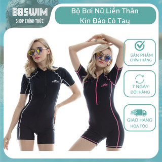[Hàng Có Sẵn]Áo Bơi Nữ Liền Thân Cộc Tay Chính Hãng Sbart