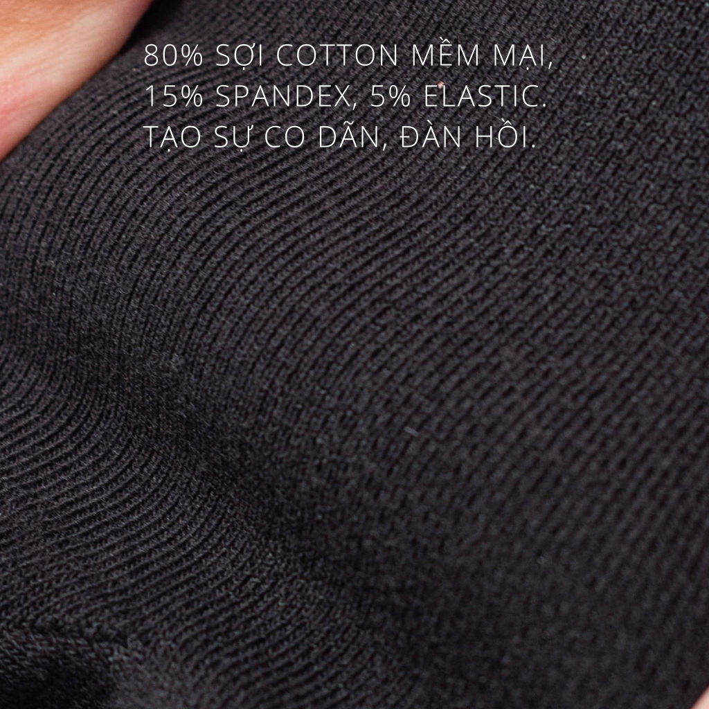 Vớ Cổ Dài Cotton Thoáng Khí PVO0002