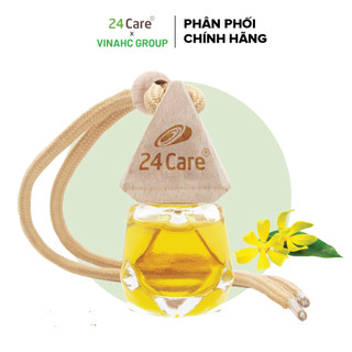 Lọ treo tinh dầu Ngọc Lan Tây 24Care 7ml - nguồn gốc thiên nhiên, khử mùi quần áo, xe hơi, không gian nhỏ