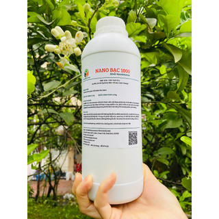 Dung dịch nano bạc 1000 ppm - 1 lít - diệt nấm bệnh, vi khuẩn, virus gây bệnh trong trồng trọt, chăn nuôi, môi trường