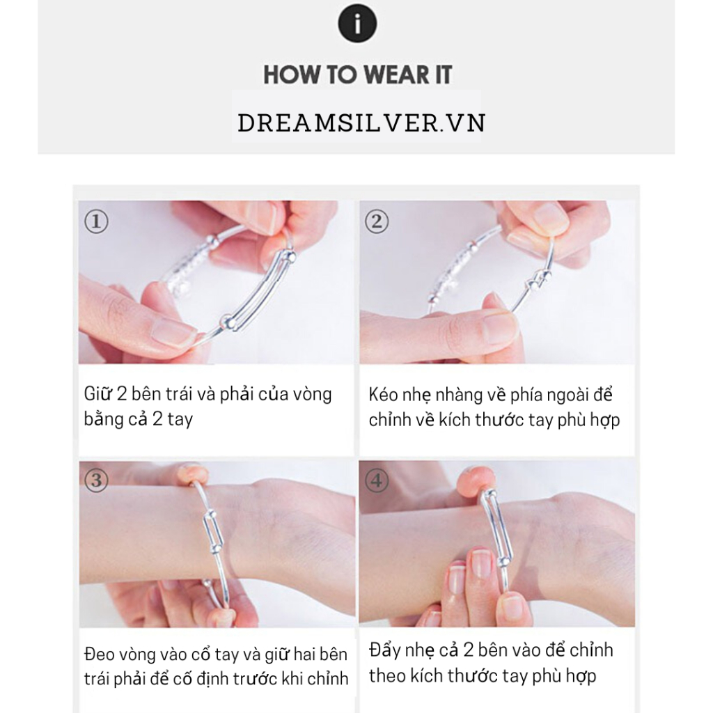 Lắc Tay Mạ Bạc Dreamsilver Kiểu Dáng Pandor Hoa Anh Đào Đơn LT6