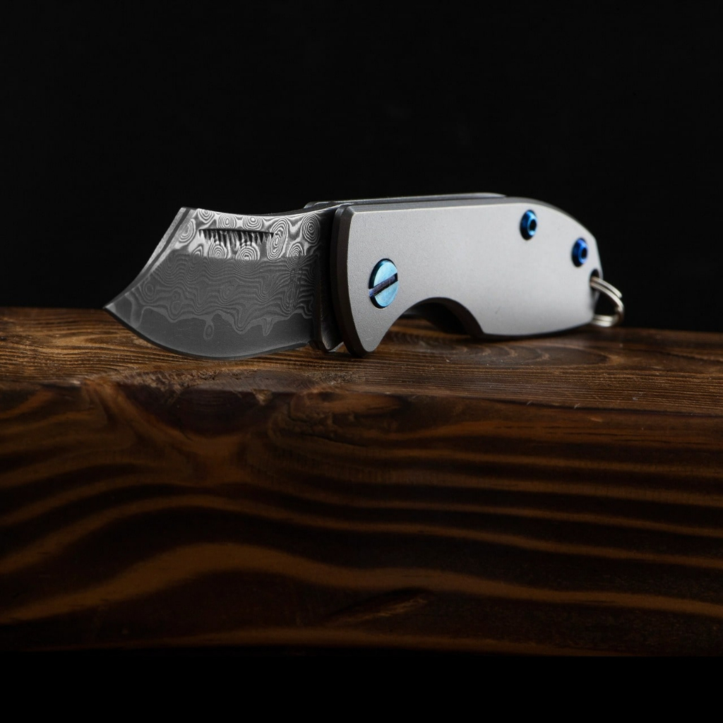 Dao Mini Damascus EDC Folder - BucknBear bnb7800