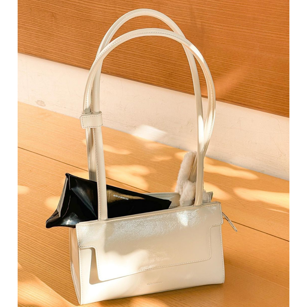 Túi xách FindKapoor MARTY BRICK 24 - Ivory