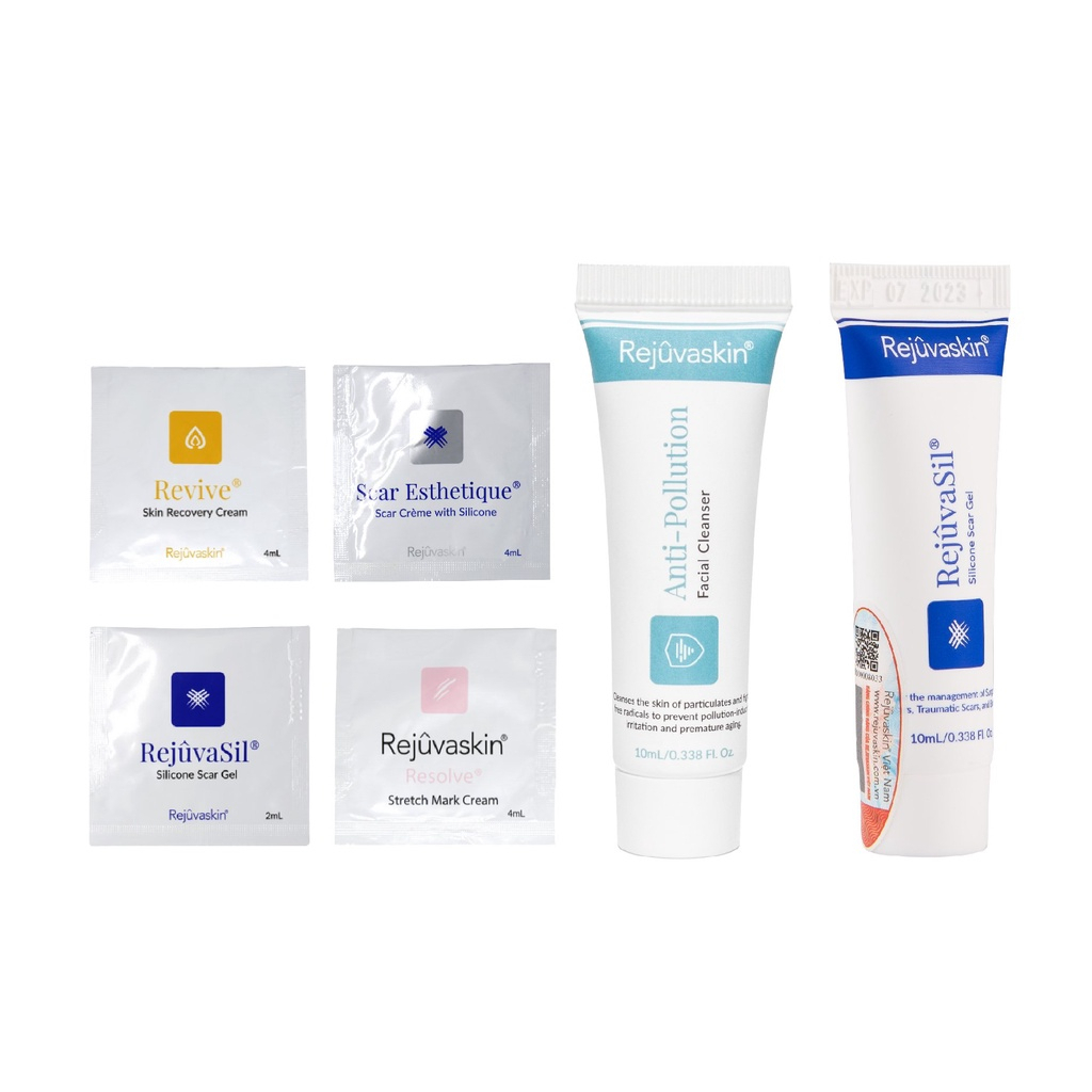 Bộ sản phẩm Rejuvasil 10ml + Anti Pollution 10ml + 4 Sample Rejuvaskin