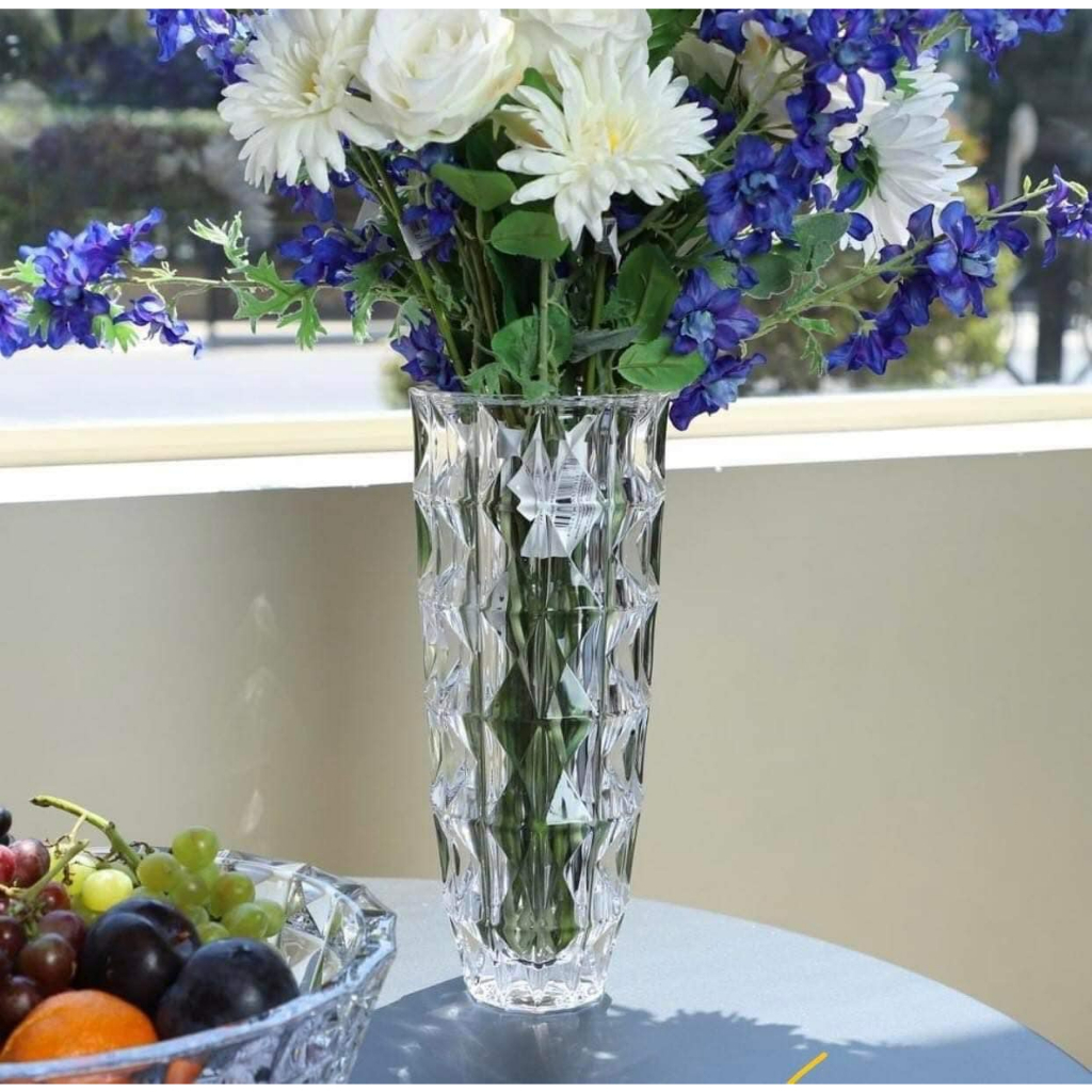 BÌNH HOA PHA LÊ BOHEMIA DIAMOND CAO CẤP, SANG TRỌNG - PHA LÊ TIỆP KHẮC