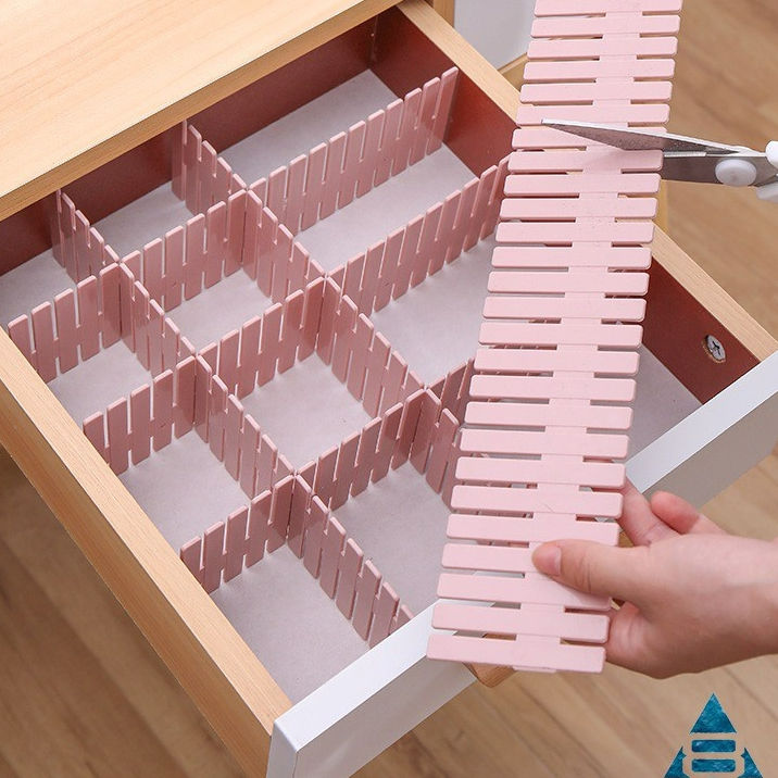 Thanh nhựa chia ngăn, vách chắn hộc tủ thông minh