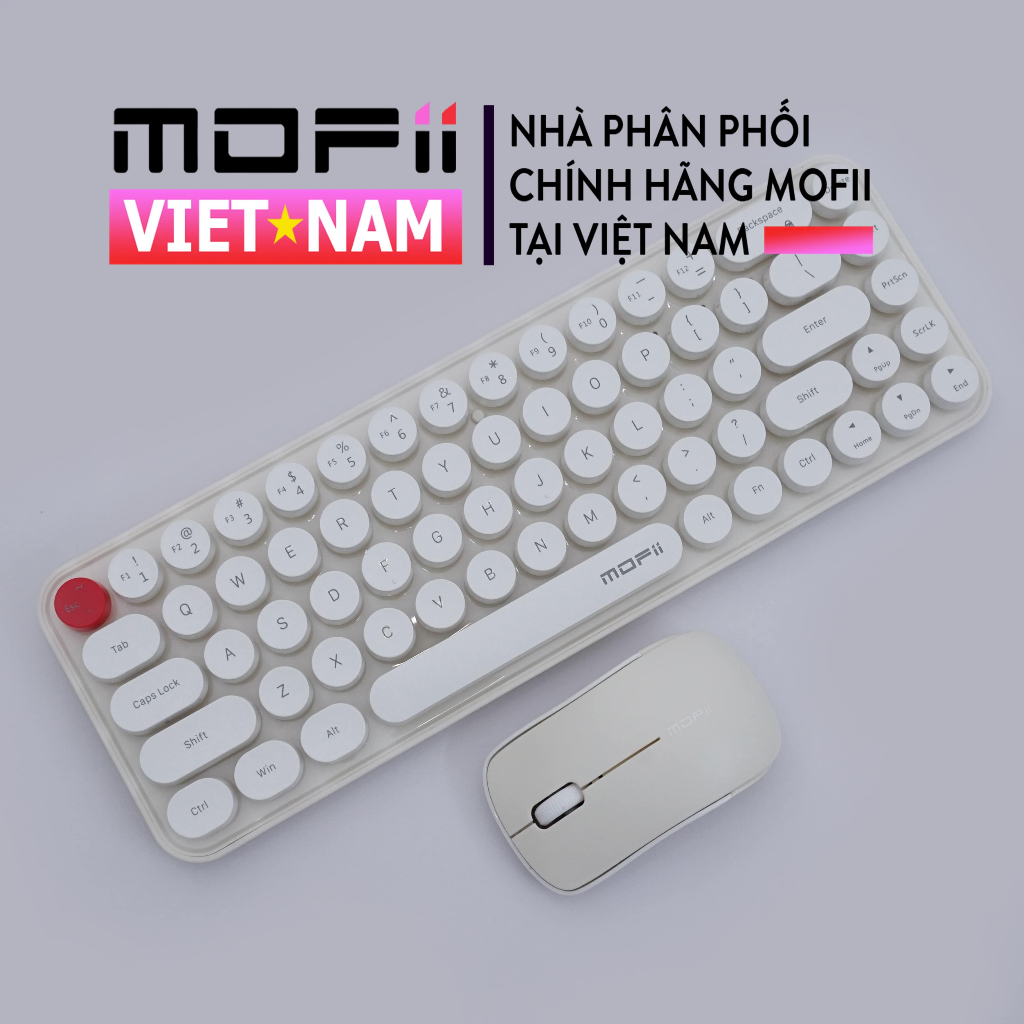 Combo bàn phím và chuột không dây mofii ferris chính hãng giả cơ tương - ảnh sản phẩm 8