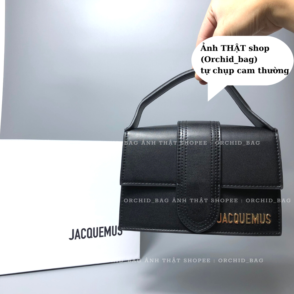 Túi Jacquemus xuất dư fullbox túi vải logo kim loại chắc chắn tinh tế. túi đeo chéo có sẵn