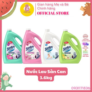 [Hoả Tốc] NƯỚC LAU SÀN SUNLIGHT 3.6kg 3.6 kg Hương Hoa Hạ Diên Vỹ Xanh, Lily Hồng, Thiên Nhiên Trắng